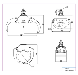 3 Ton Grapple Bucket For Crane (TM020)