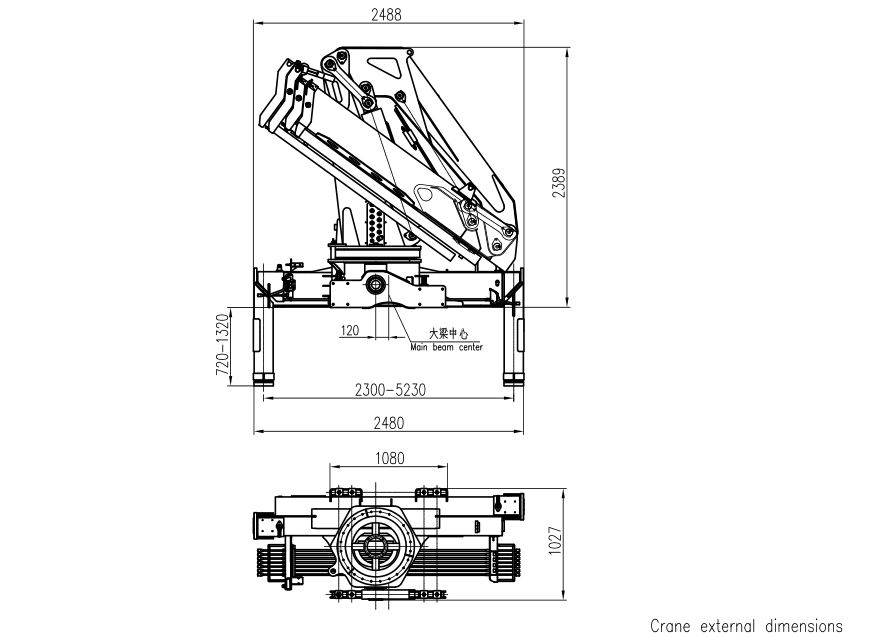 8 Ton Knuckle Boom Crane Rescue SQZ160A.3