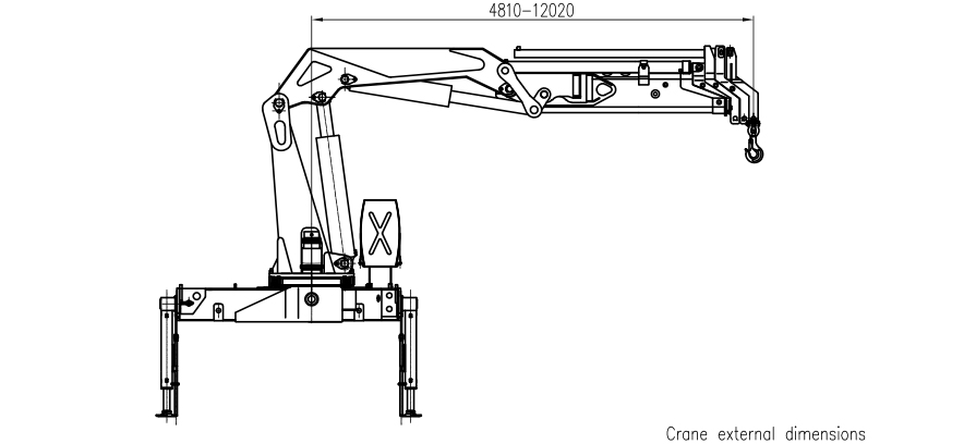 14 Ton Knuckle Boom Crane Infrastructure SQZ300A.4