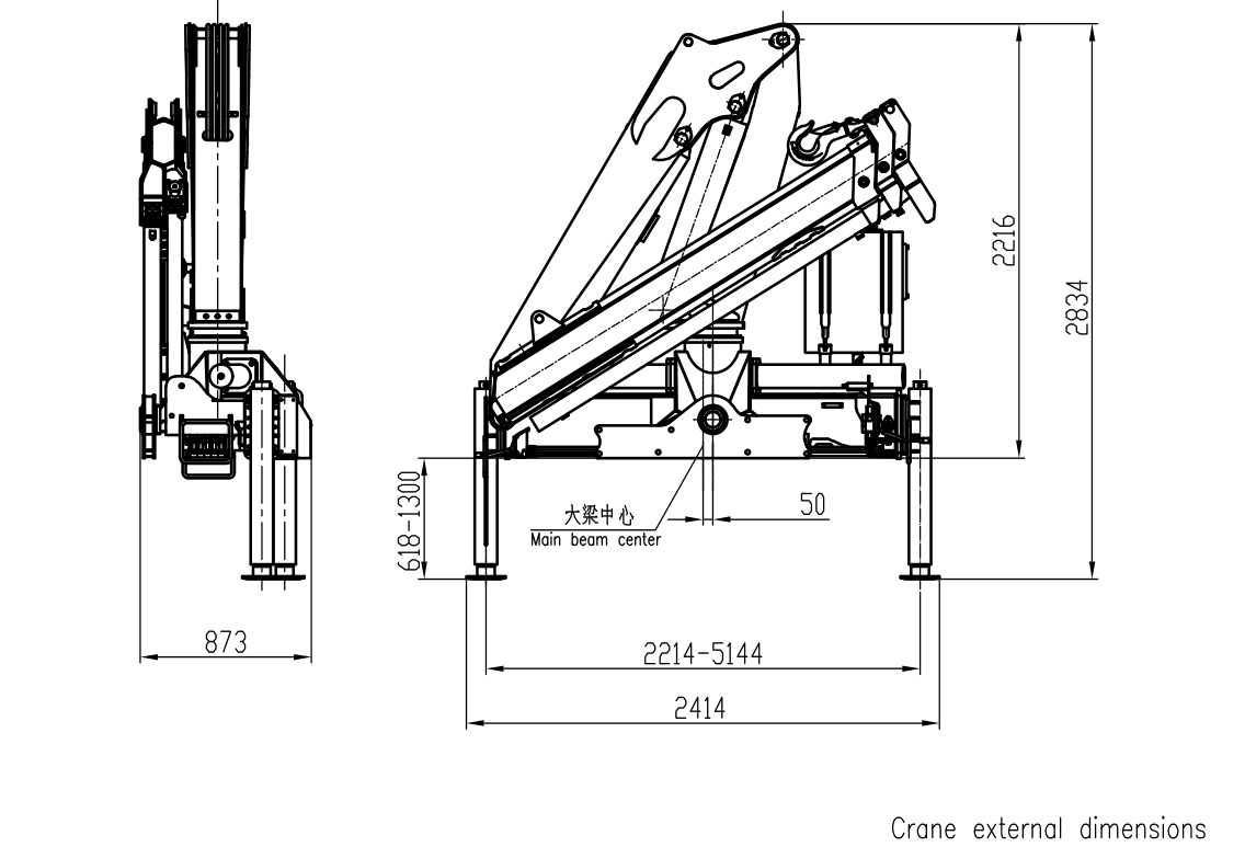 5 Ton Articulated Crane Freight Loading SQZ105A.2