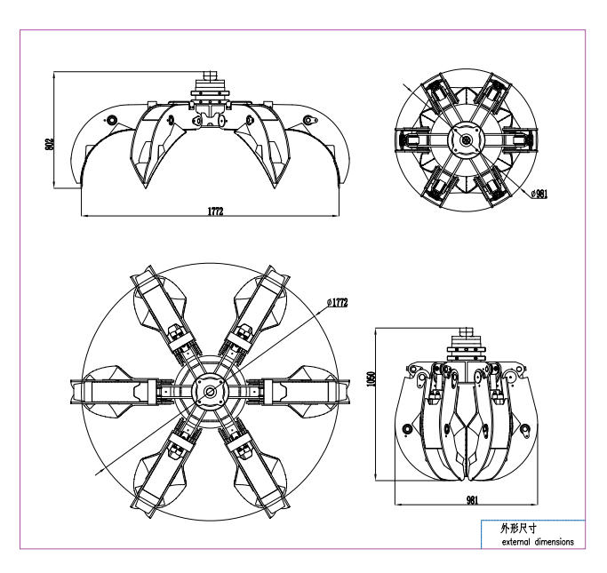 4 Ton Clamshell Bucket For Crane (TCG06)