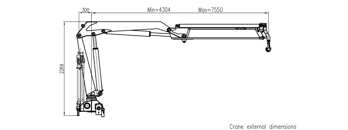 4 Ton Crane Knuckle Boom Infrastructure SQZ84A.2