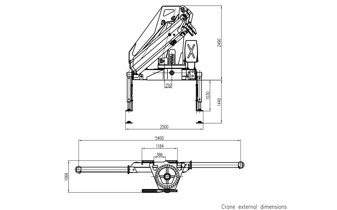 16 Ton Knuckle Boom Crane Construction SQZ350A.4