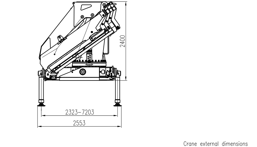 18 Ton Crane Folding Boom Industrial SQZ400A.5