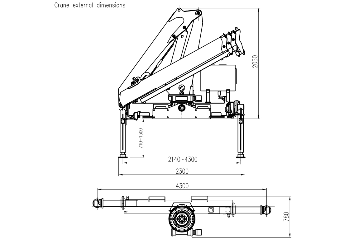 3.2 Ton Knuckle Crane Industrial Transport SQZ68B.3