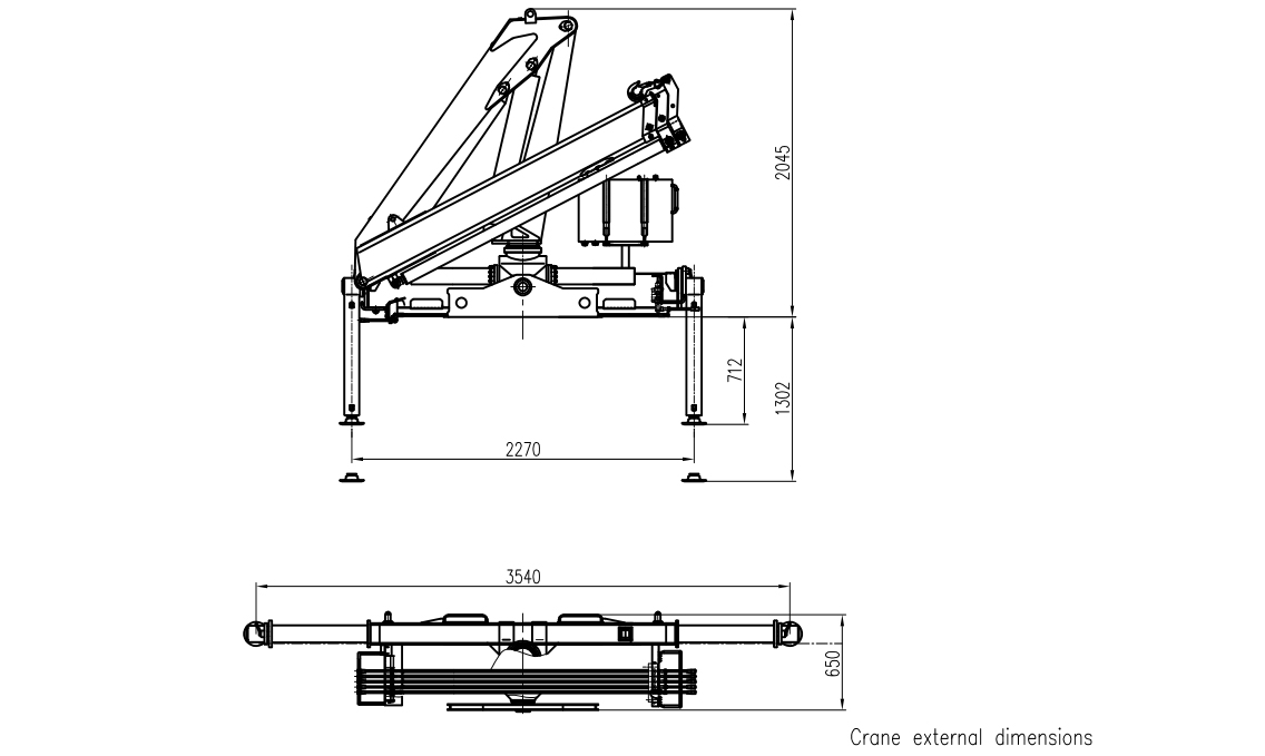 4 Ton Crane Knuckle Boom Infrastructure SQZ84A.2