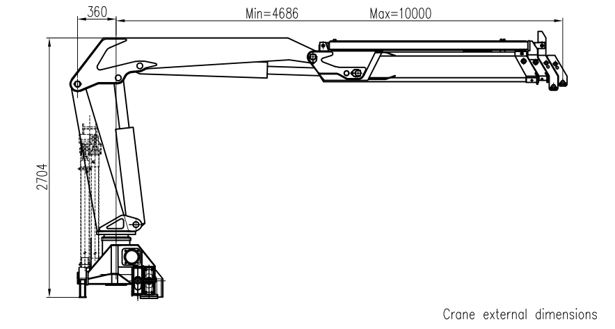 6.3 Ton Knuckle Boom Crane HVAC SQZ132A.3