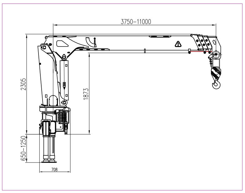5 Ton Telescopic Boom Crane Municipal SQS125A-4