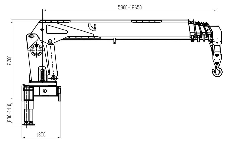 18 Ton Crane Telescopic Boom Logistics SQS450