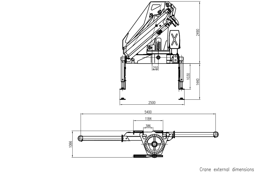 14 Ton Knuckle Boom Crane Infrastructure SQZ300A.4