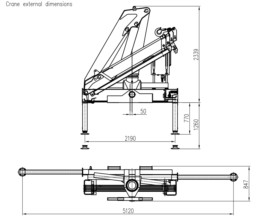6.3 Ton Knuckle Boom Crane HVAC SQZ132A.3