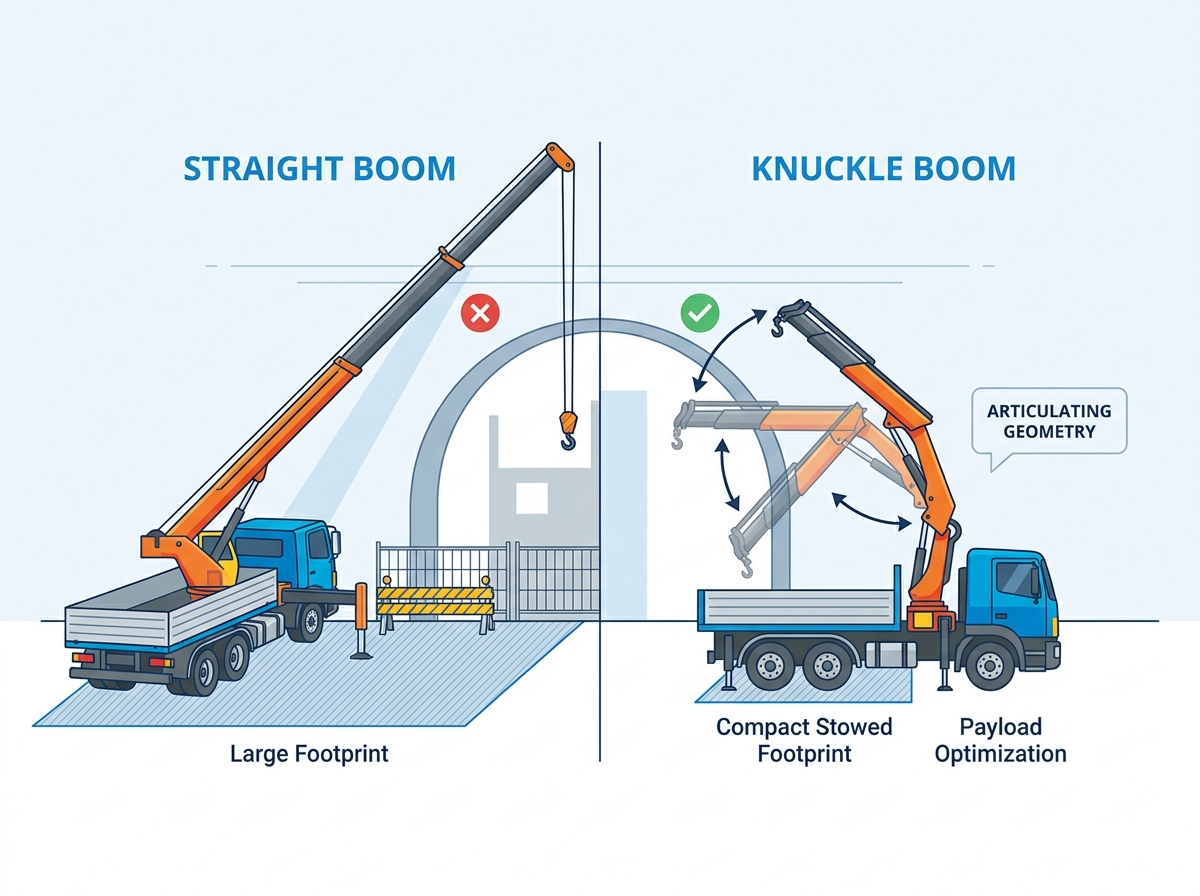 Articulating equipment operating safely on a modern job site